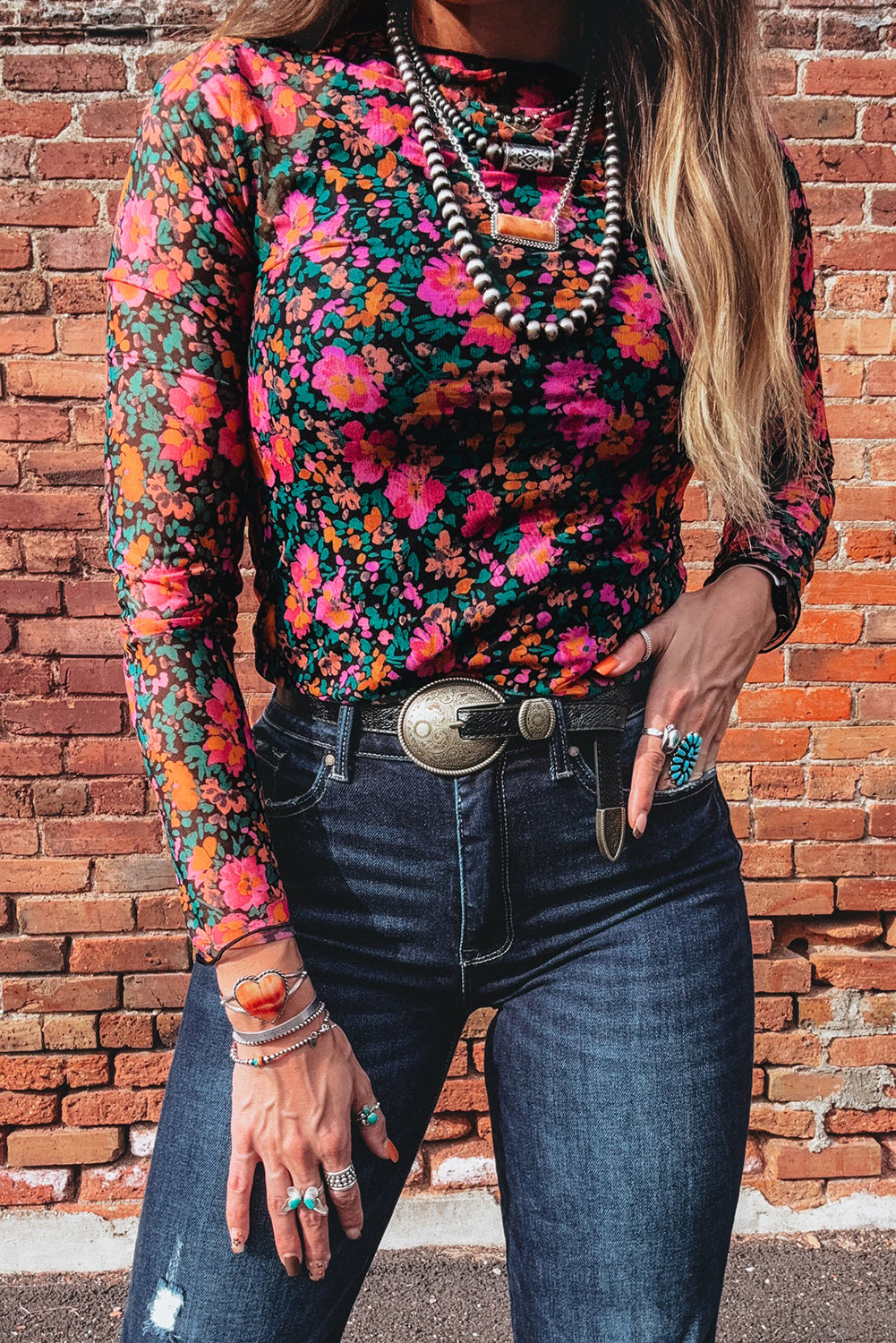 Wild West Mesh Top