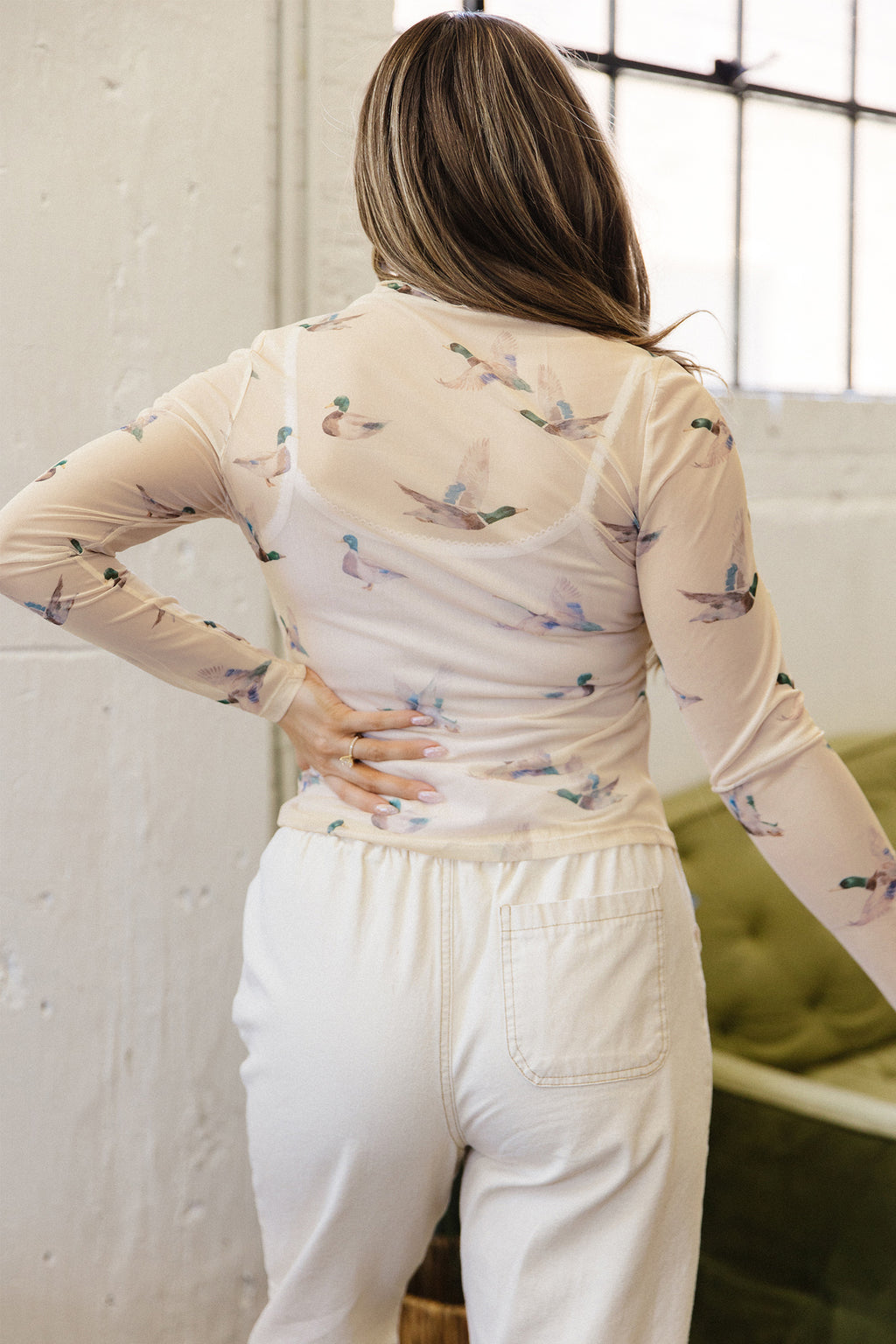 The Mallard Mesh Top