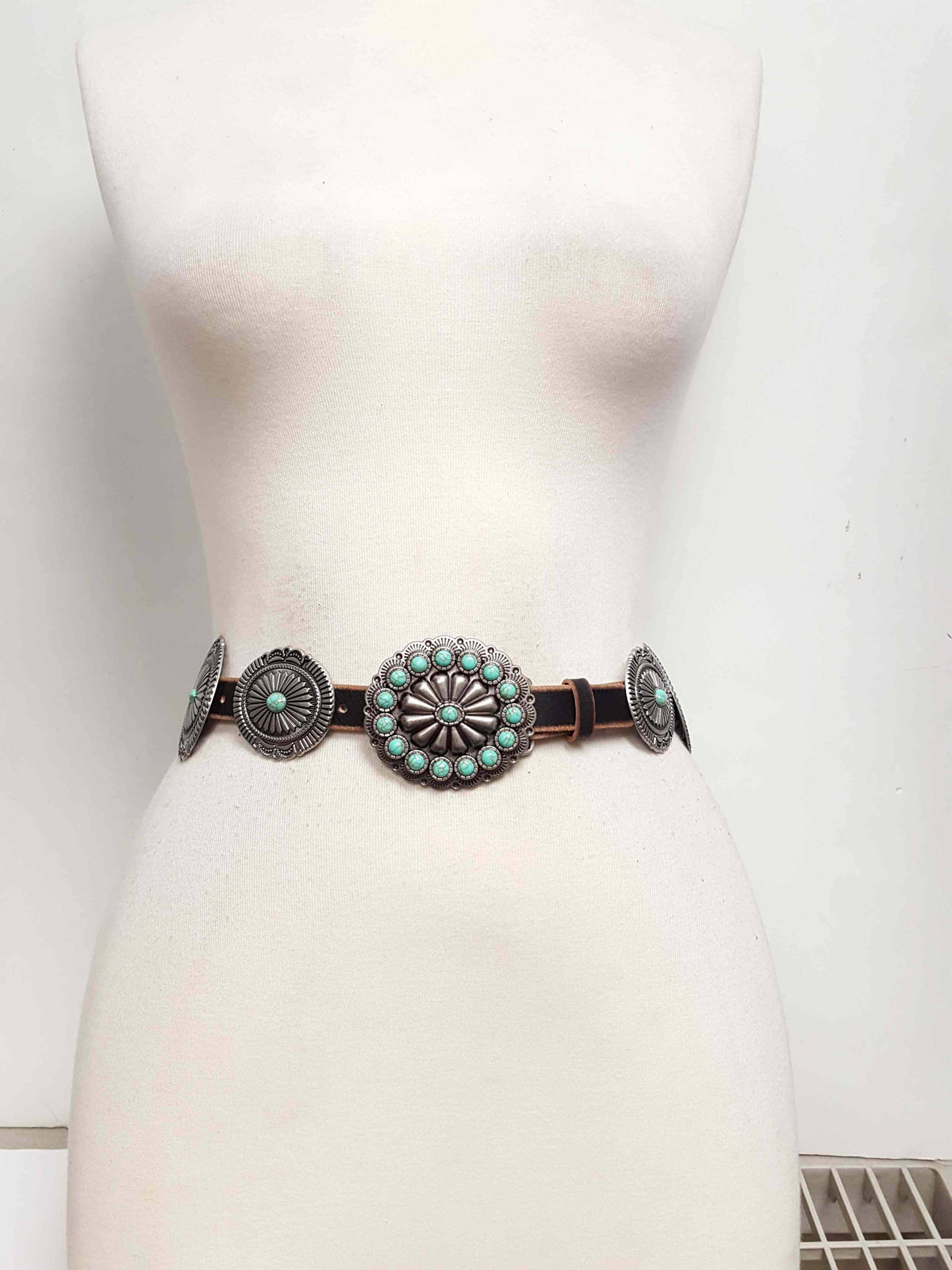 The Turquoise Trail Concho Belt