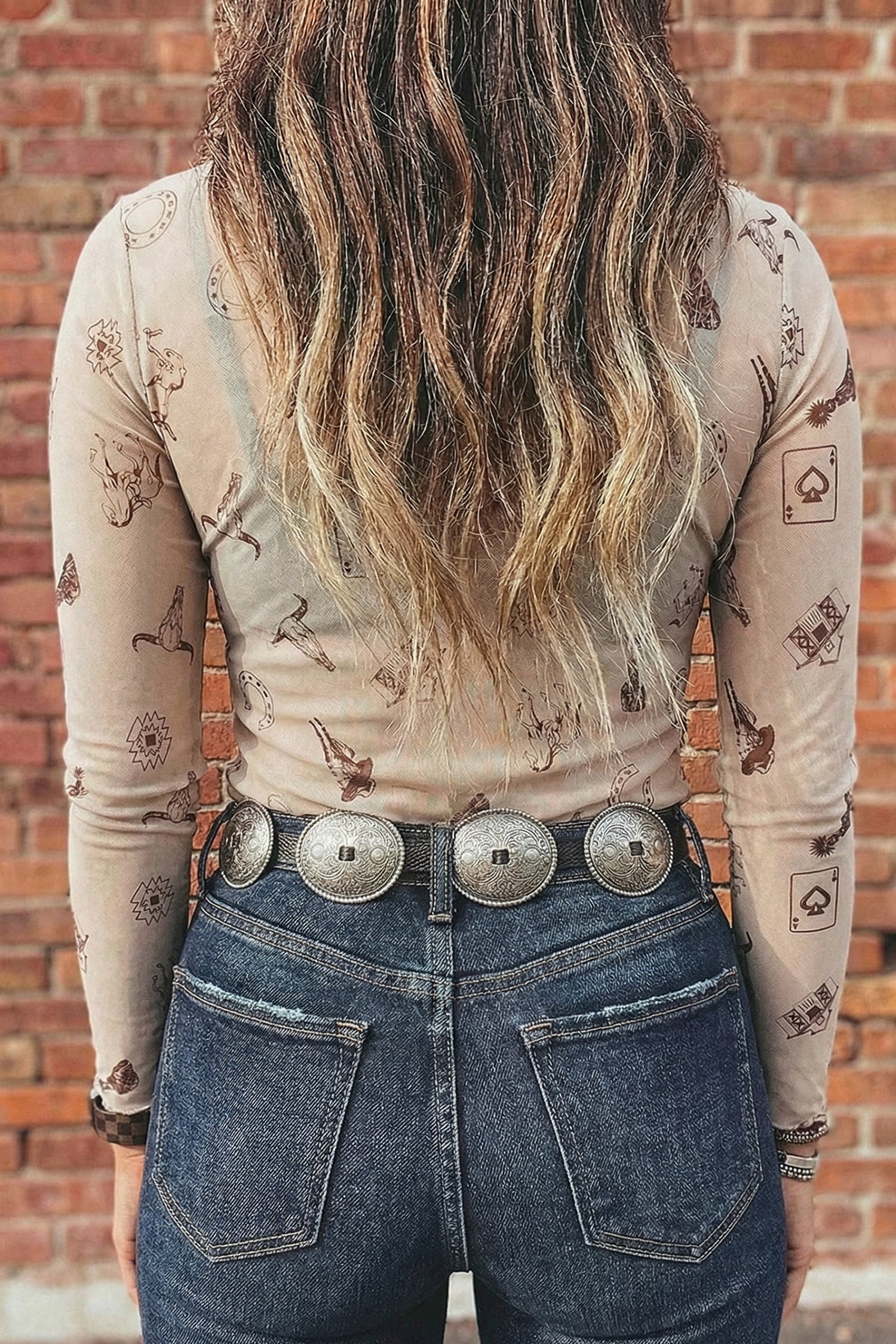 Wild West Mesh Top