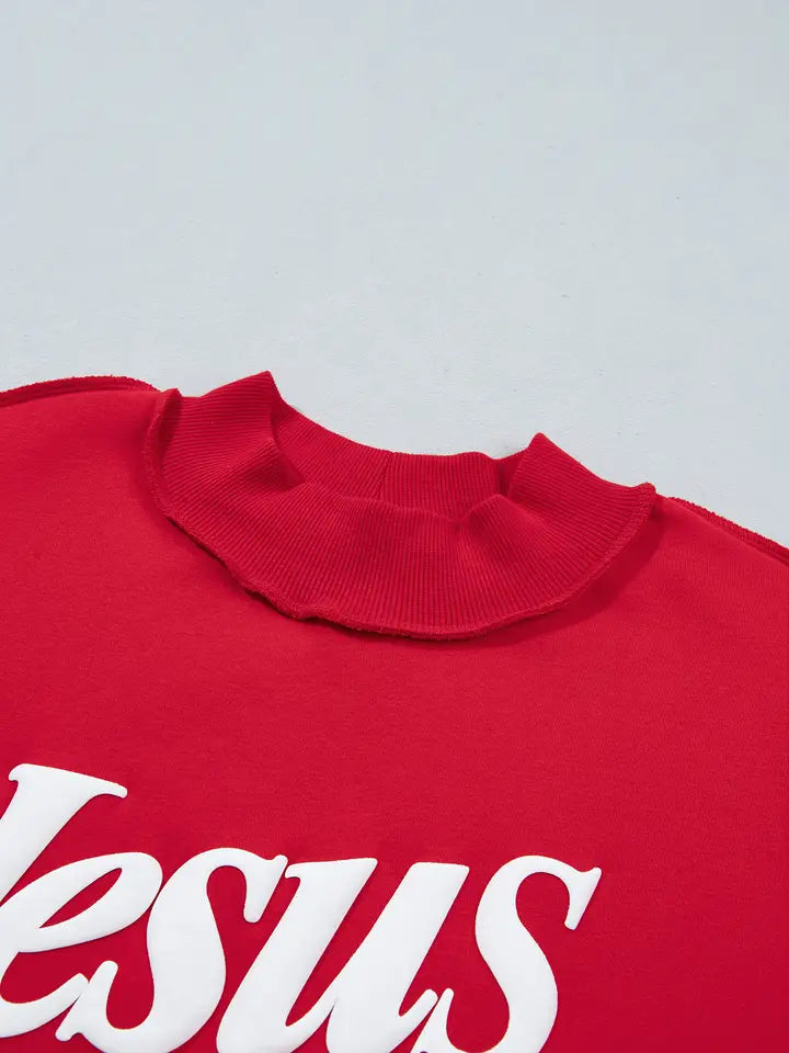 Jesus Saves Mock Neck