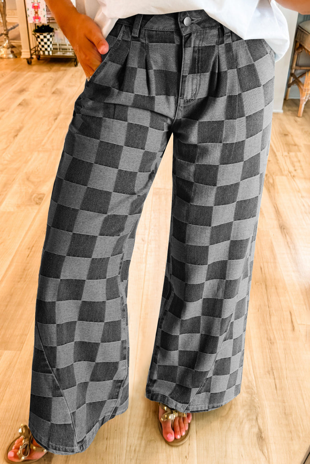 Checkered Nights Jeans