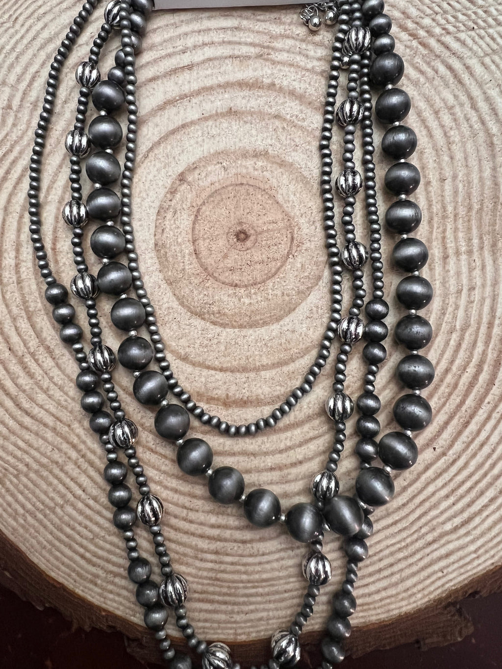 Silver Saddle Necklace
