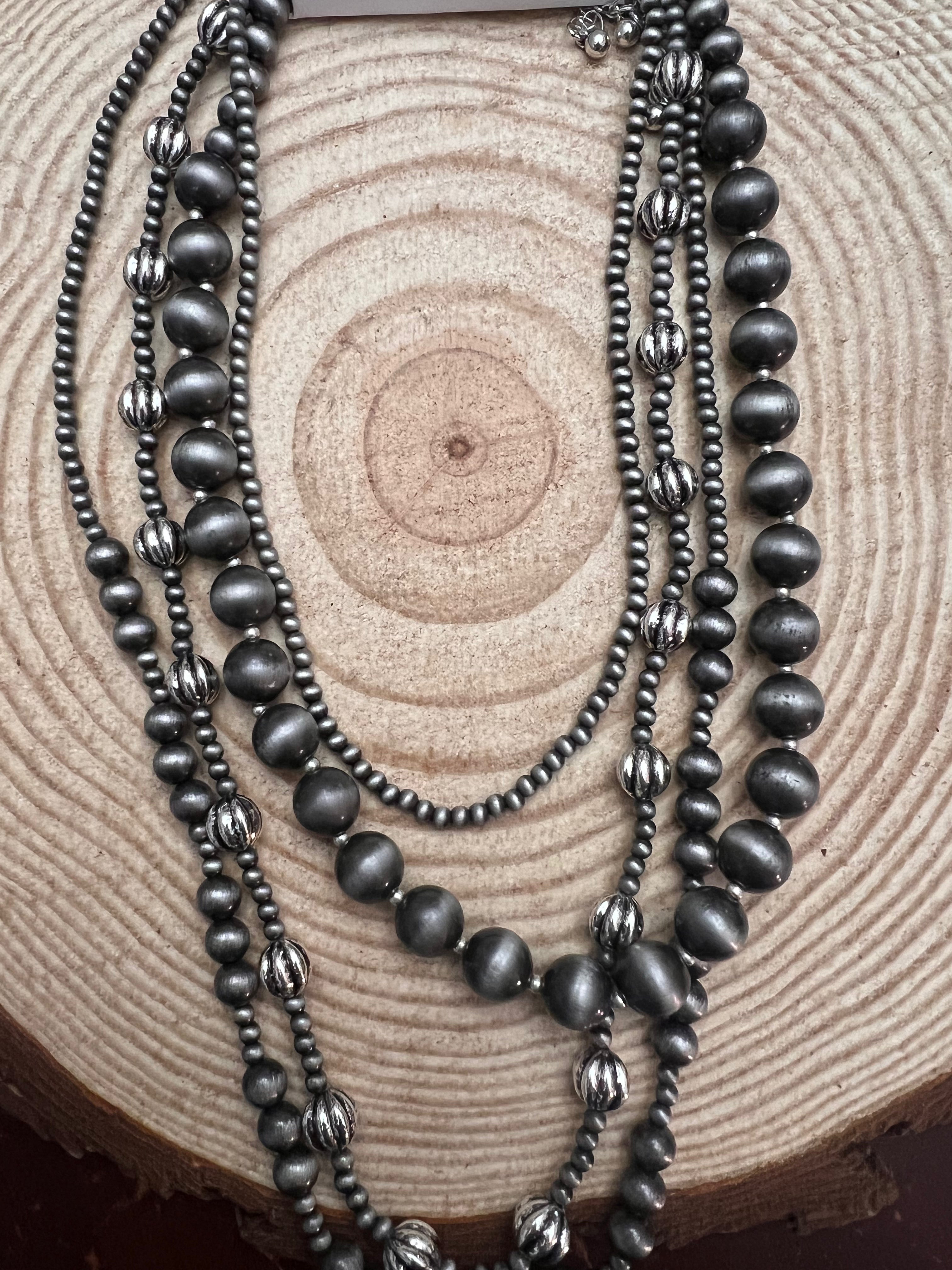 Silver Saddle Necklace
