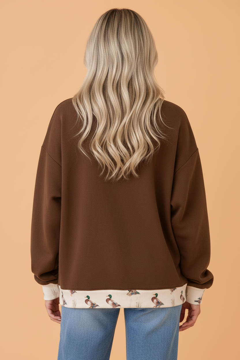 JESUS/MALLARD Mock Neck