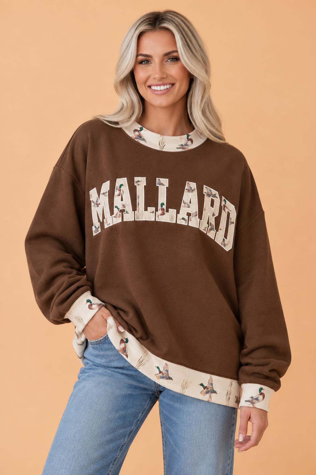 JESUS/MALLARD Mock Neck