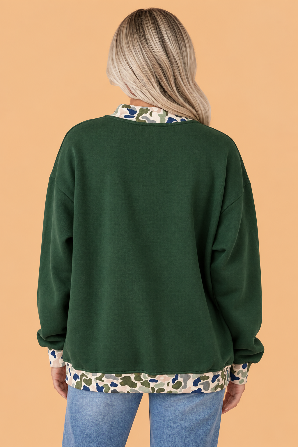 JESUS/MALLARD Mock Neck