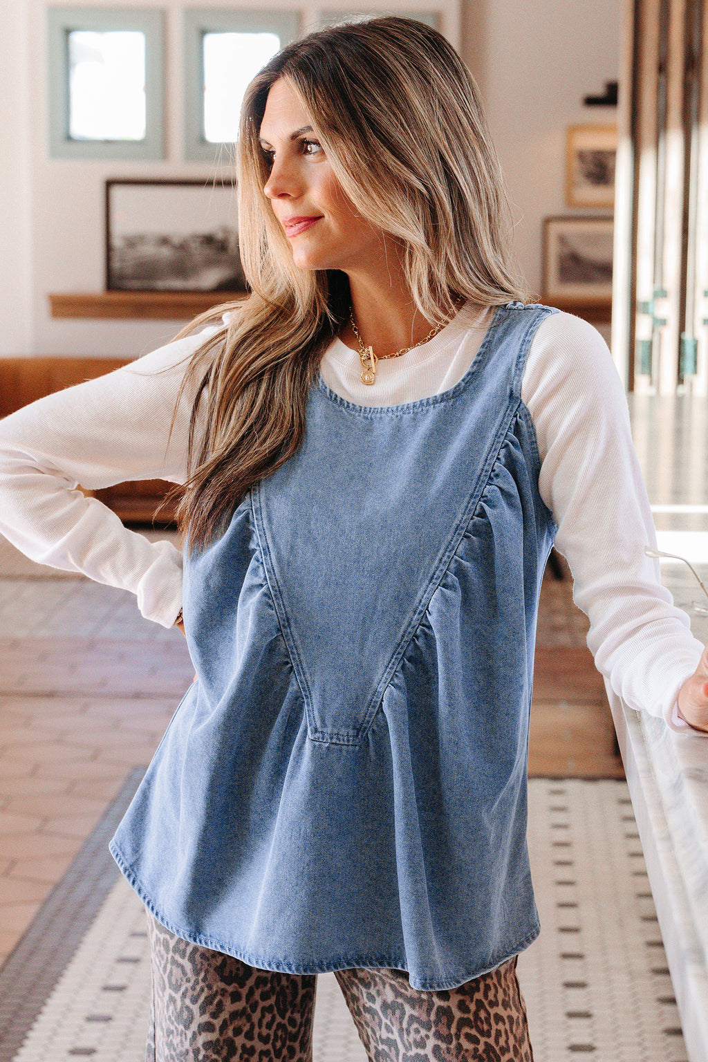 Denim Darling Top