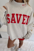 Saved By Grace Mock Neck