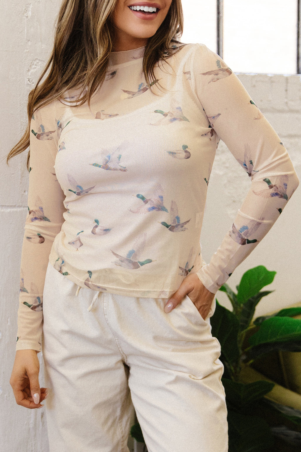 The Mallard Mesh Top
