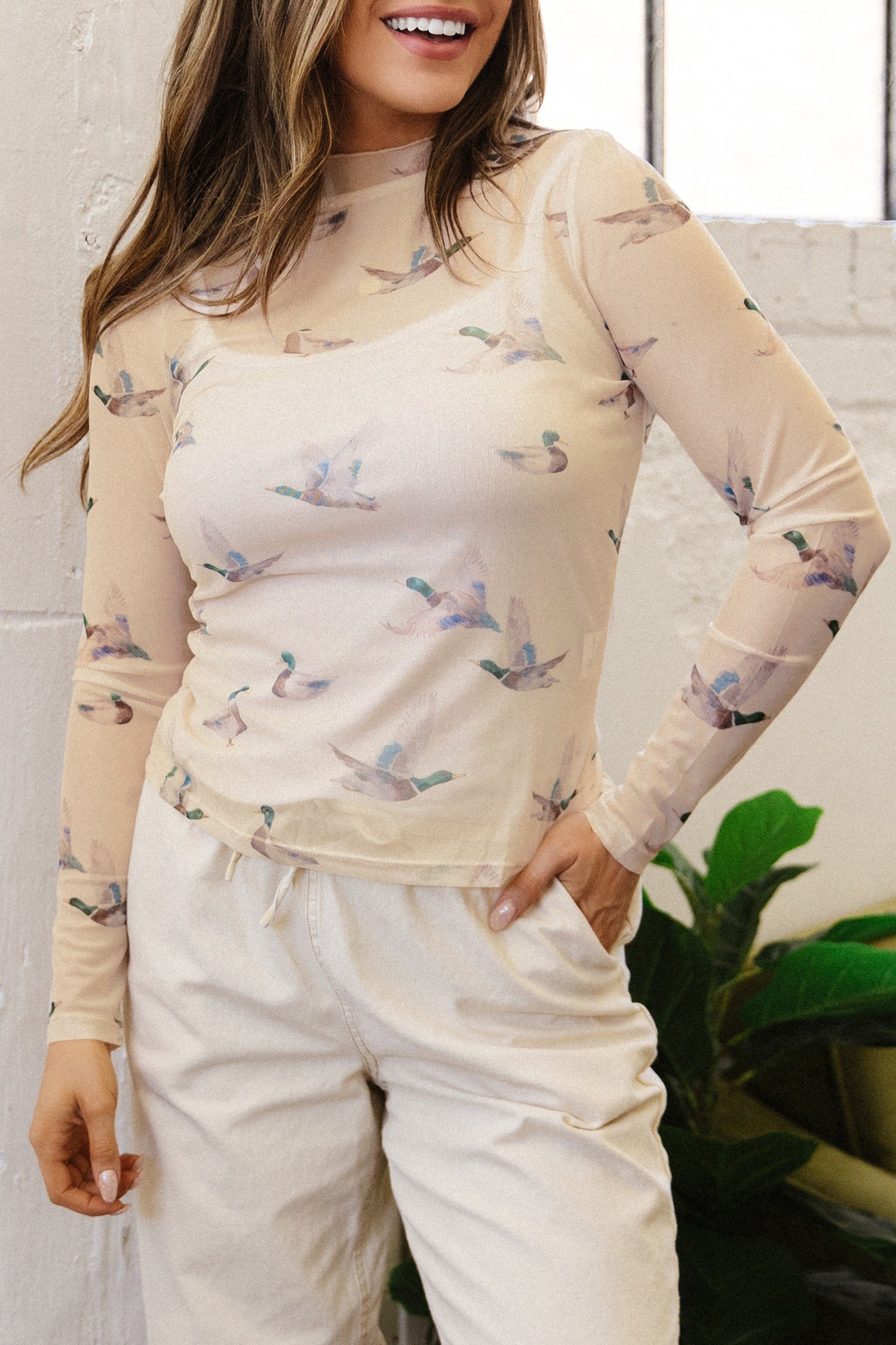 The Mallard Mesh Top