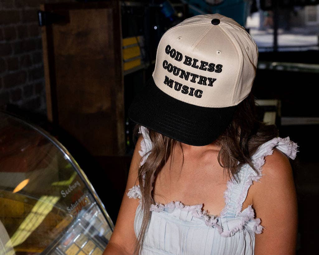 God Bless Country Music Trucker Hat