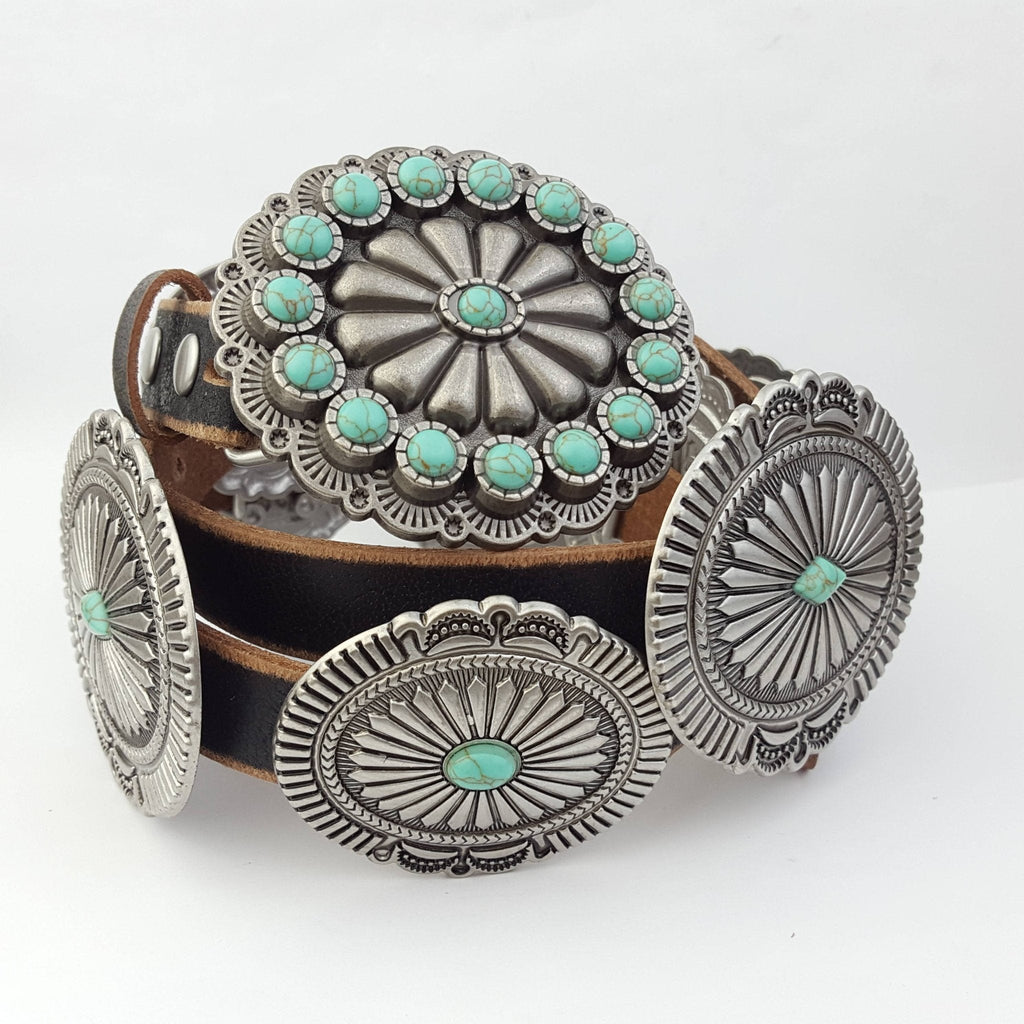 The Turquoise Trail Concho Belt
