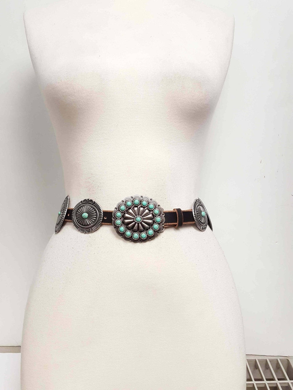 The Turquoise Trail Concho Belt