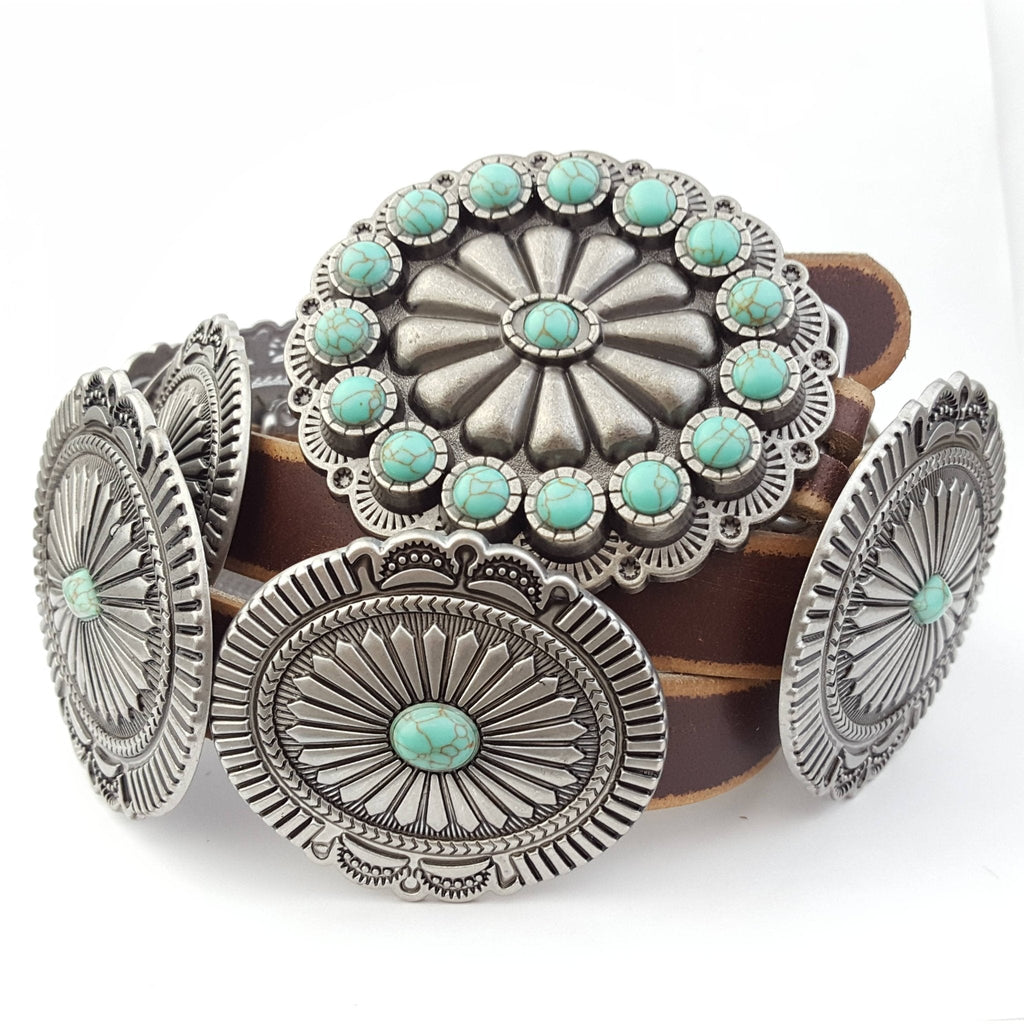 The Turquoise Trail Concho Belt