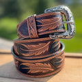 Wild Feather Leather Belt