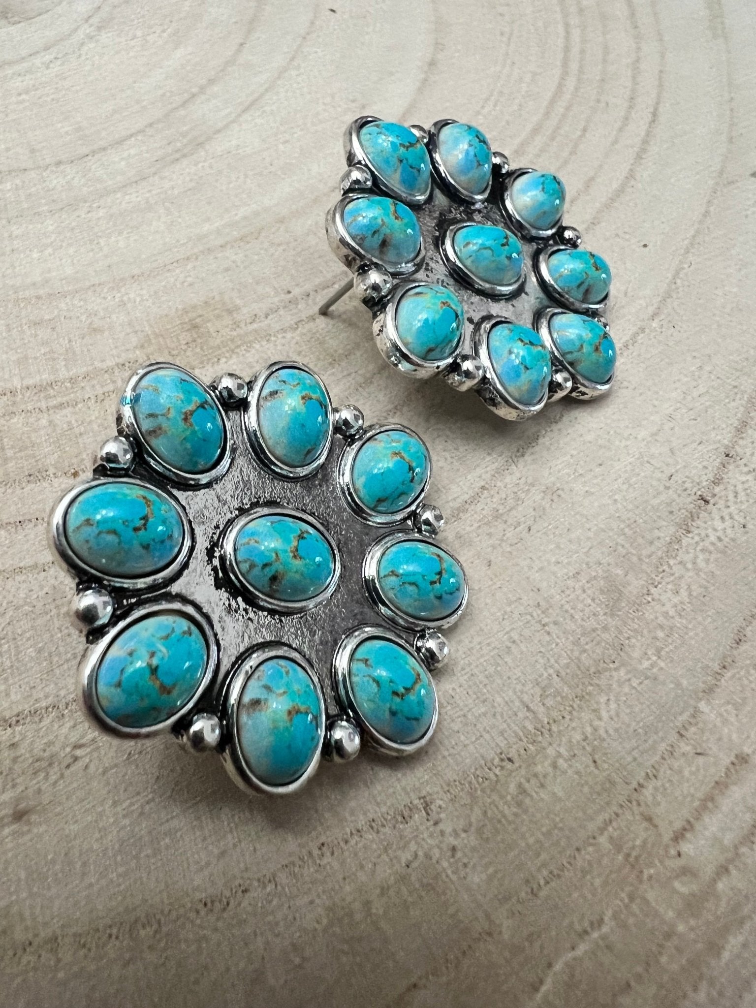 Turquoise Bloom Earrings